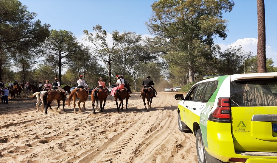 El Plan Romero se activa mañana para dar seguridad a la Romería del Rocío 